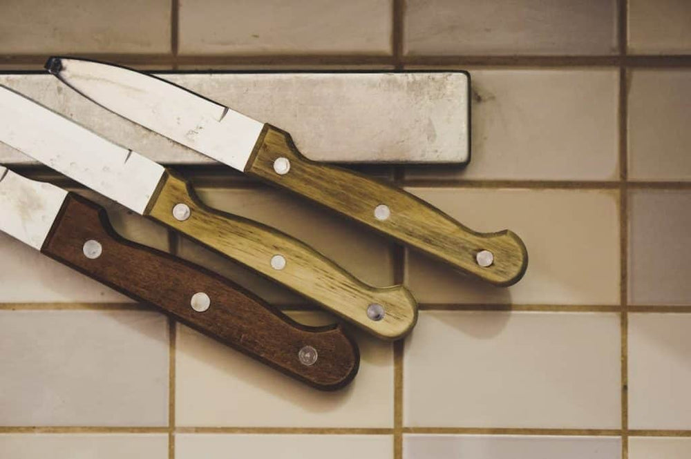  Kitchen Knife Block only Empty Metallic Knife Holder