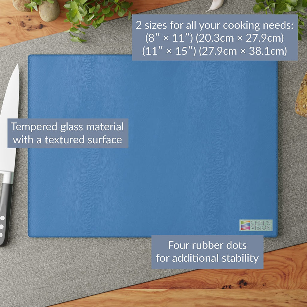 SliceBright Color Glass Cutting Board - Chef's Vision