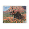 Chef's Vision SliceBright Jurassic Glass Cutting Board - Sedona, Arizona.