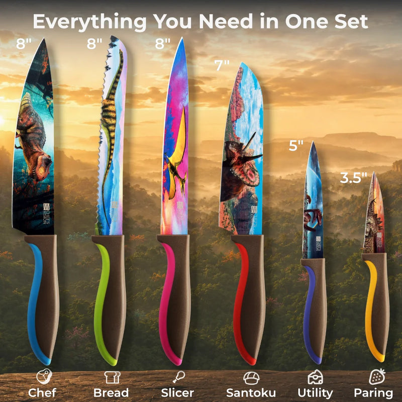 Jurassic Six-Piece Knife Set