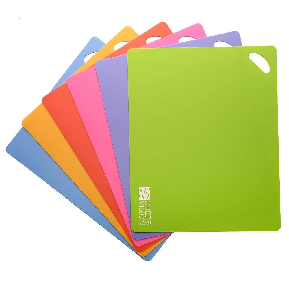  4 Pieces Flexible Cutting Boards, BPA Free Plastic