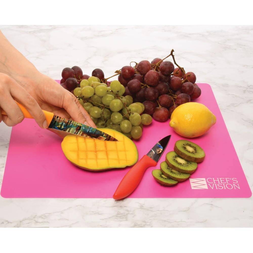 6 Flexible Kitchen Fruit Vegetable Cutting Chopping Table Mats Board Camp Lot