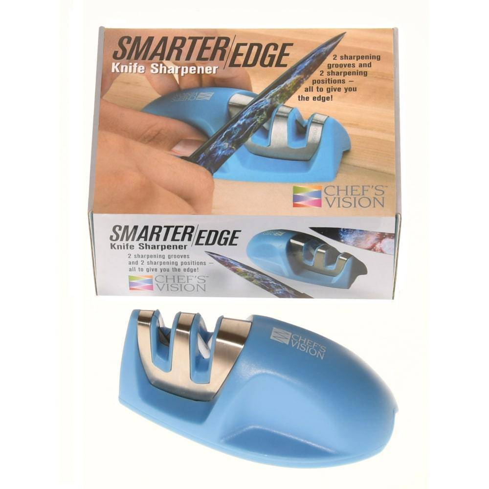 CHEFOLOGIST 3 STAGE BLUE KNIFE SHARPENER WITH GIFT BOX GRAPHITE NEW IN BOX