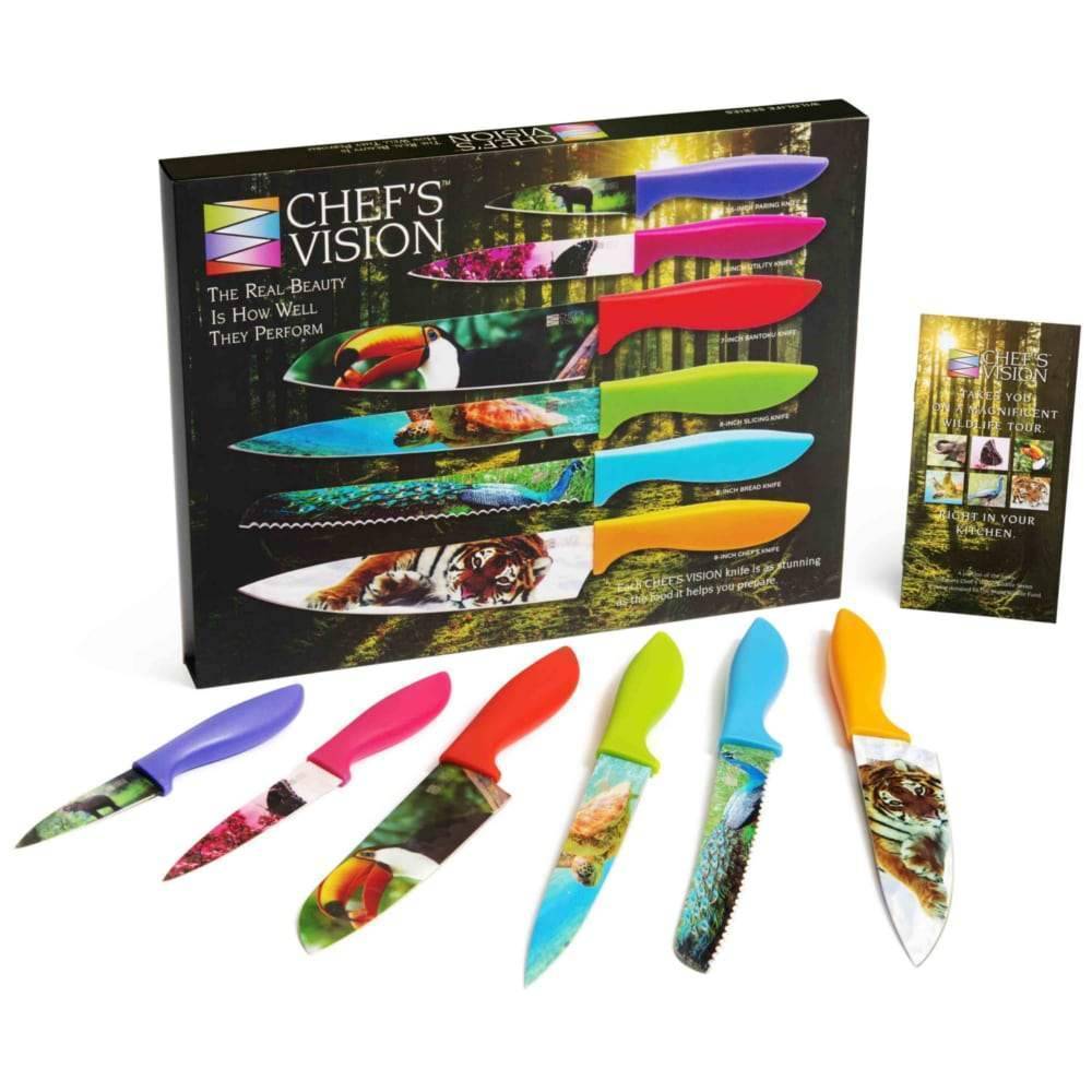 Chef's Vision Landscape Kitchen Knife Set in Box - Stunning s For Her —  CHIMIYA